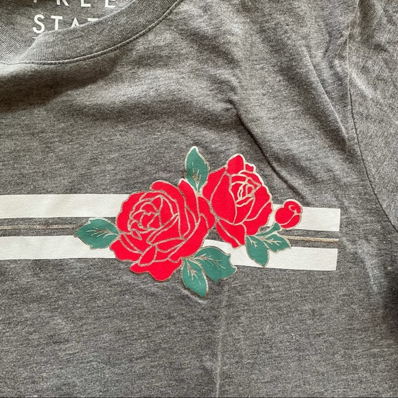 Free State Grey Rose Graphic Tee - Picture 3 of 4
